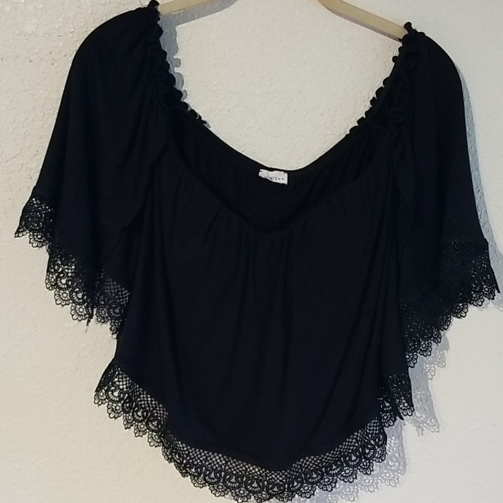 Poetry off the shoulder crop top s
